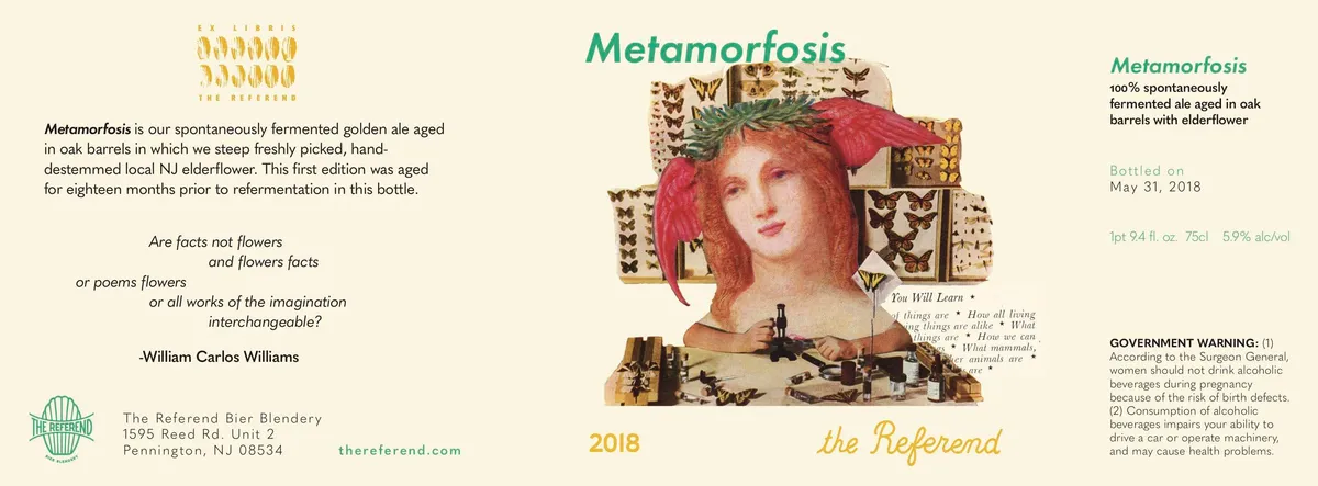 Metamorfosis — full label as filed with TTB