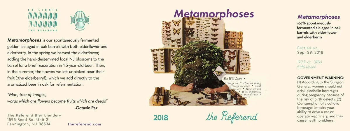 Metamorphoses — full label as filed with TTB
