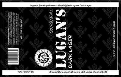 Lugan's Dark Lager label