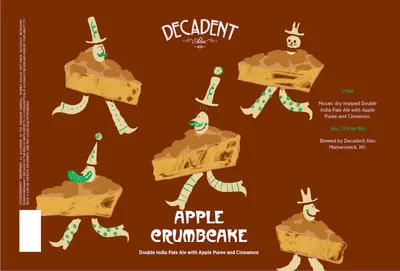 Apple Crumb Cake label