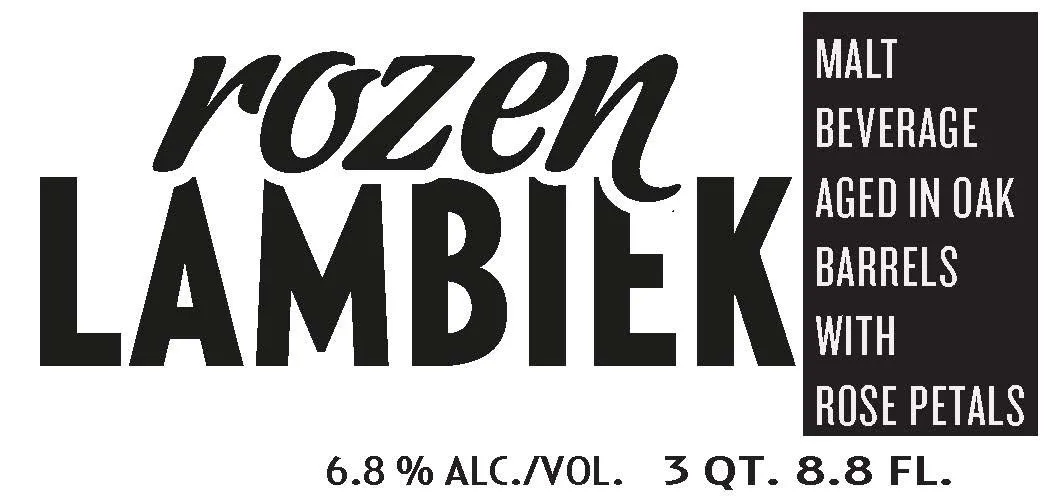 Rozen Lambiek — full label as filed with TTB