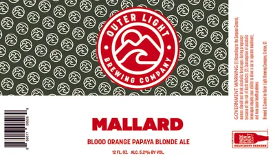 Mallard Blood Orange Papaya Blonde Ale label