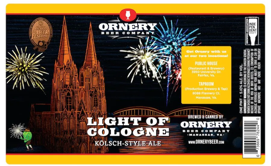 Light of Cologne — full label as filed with TTB