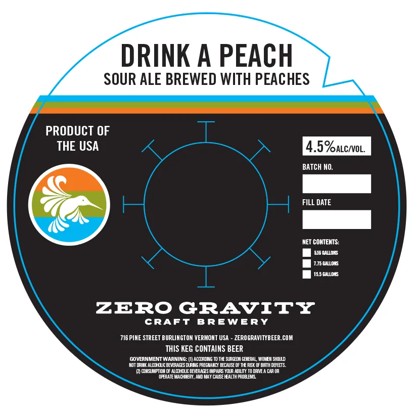 Drink A Peach — full label as filed with TTB