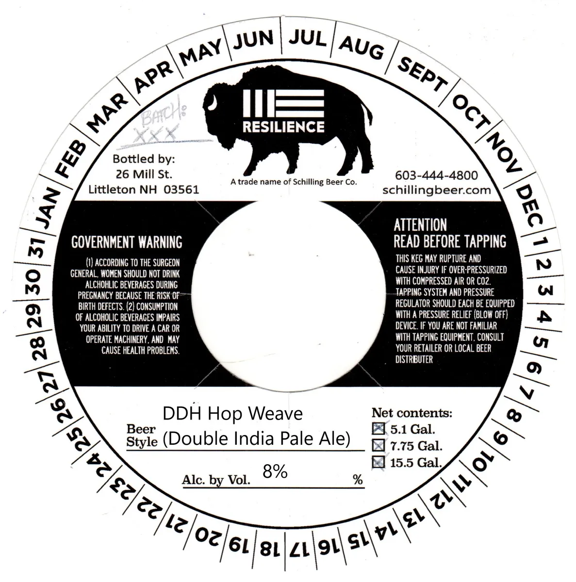 DDH Hop Weave — full label as filed with TTB