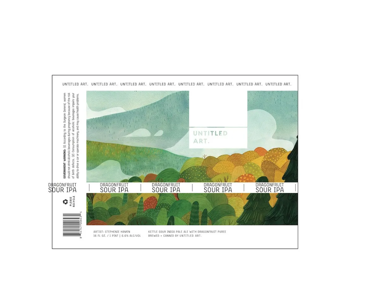 Dragonfruit Sour IPA — full label as filed with TTB