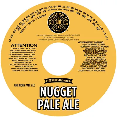 Nugget Pale Ale label