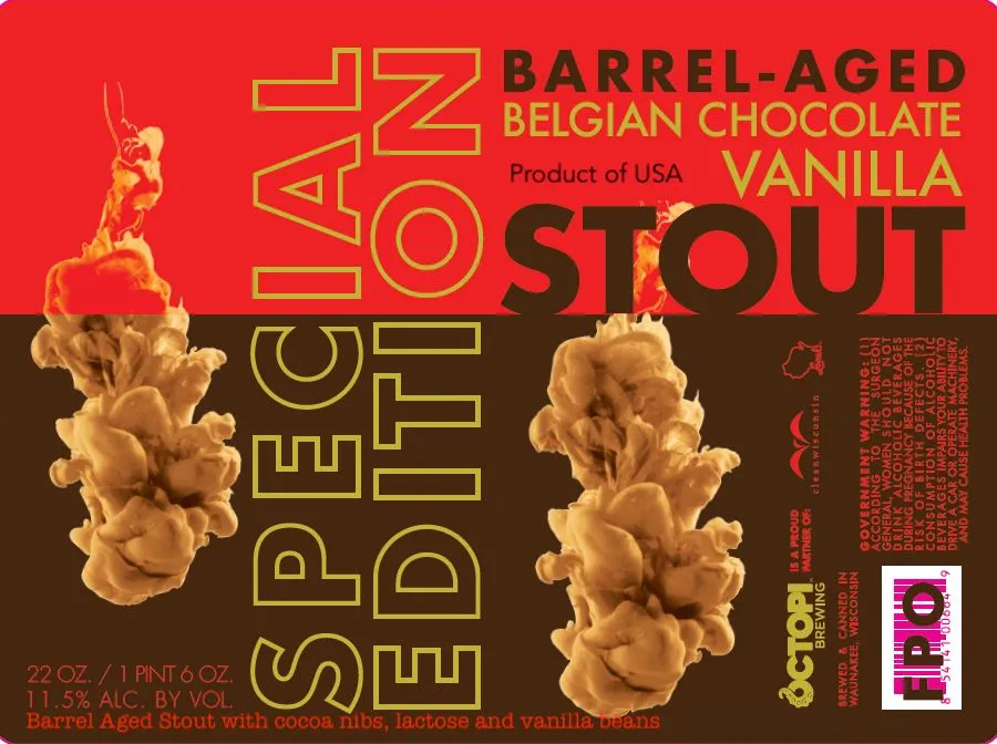 Barrel-Aged Belgian Chocolate Vanilla Stout Special Edition — full label as filed with TTB