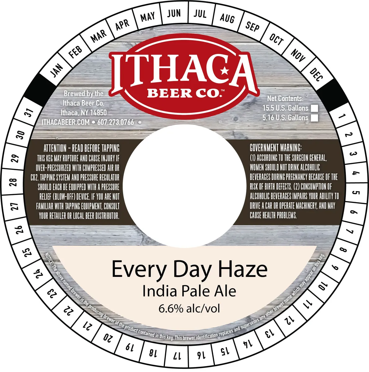 Every Day Haze — full label as filed with TTB