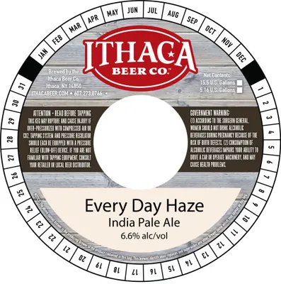 Every Day Haze label
