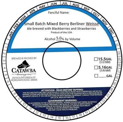 Small Batch Mixed Berry Berliner Weisse label