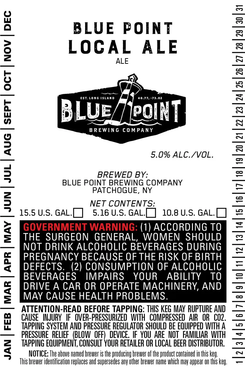 Local — full label as filed with TTB