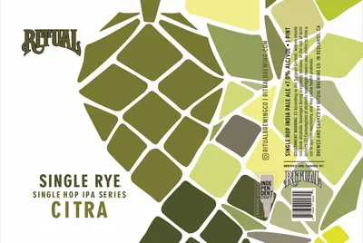 Single Rye Citra label
