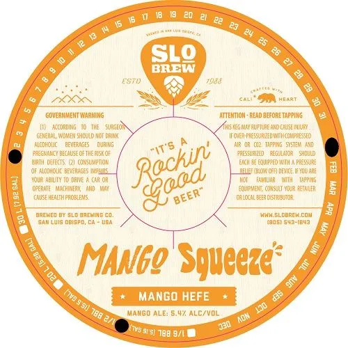 Mango Squeeze — full label as filed with TTB