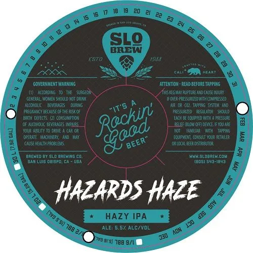 Hazards Haze — full label as filed with TTB
