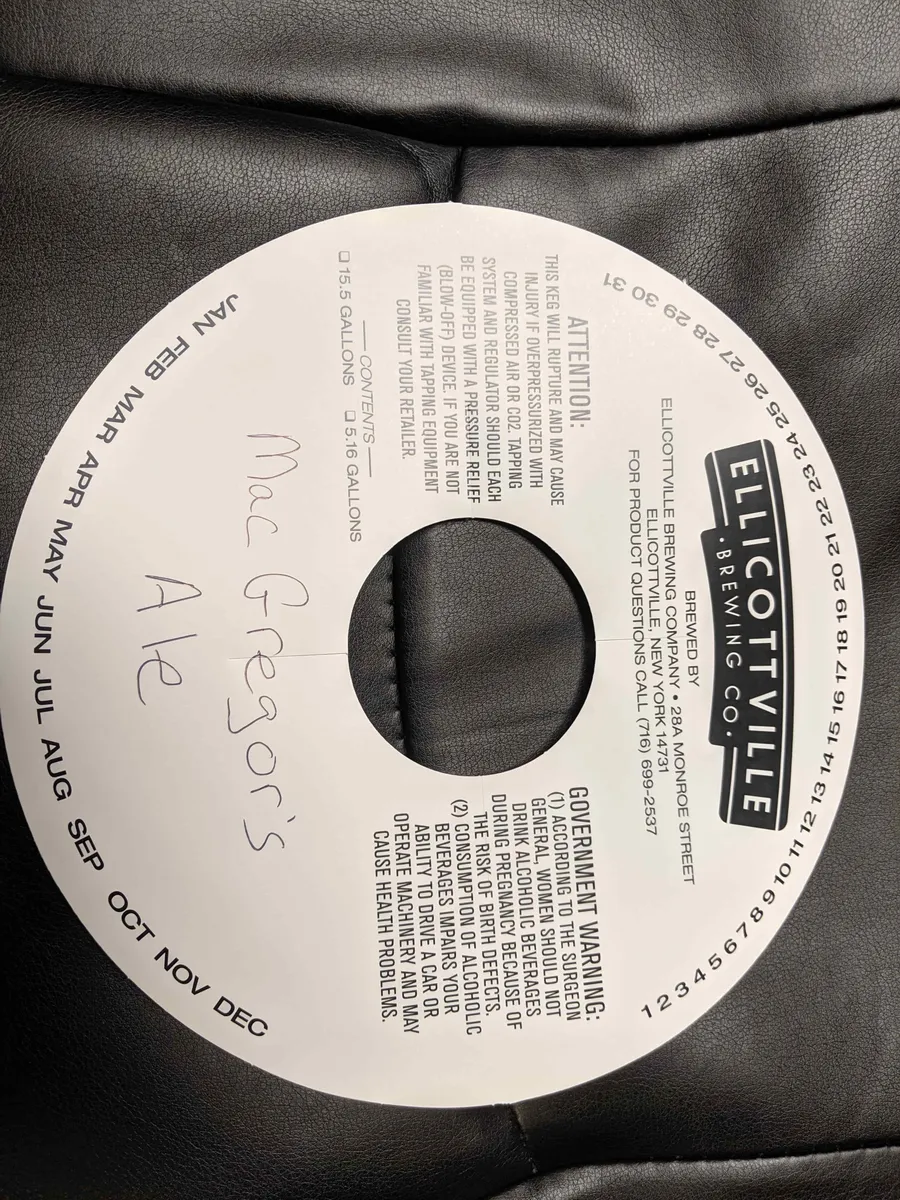 MacGregor's Ale — full label as filed with TTB