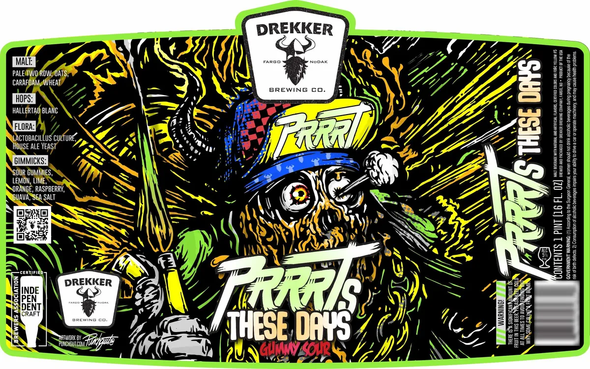 Prrrts These Days Gummy Sour — full label as filed with TTB