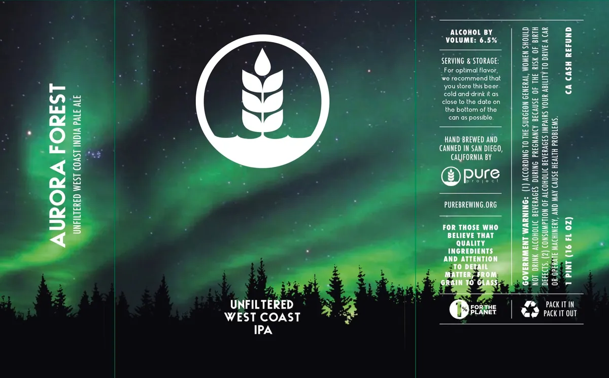 Aurora Forest — full label as filed with TTB
