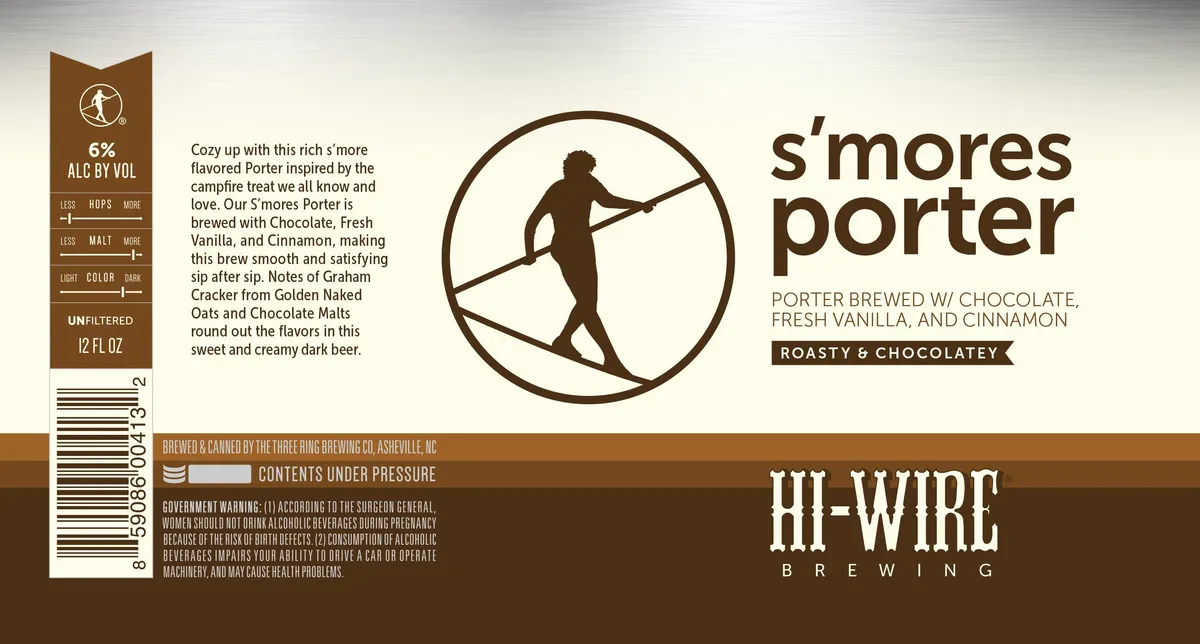 S'mores Porter — full label as filed with TTB