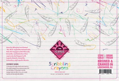 Scribbling Crayons label