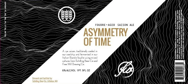 Asymmetry Of Time — full label as filed with TTB