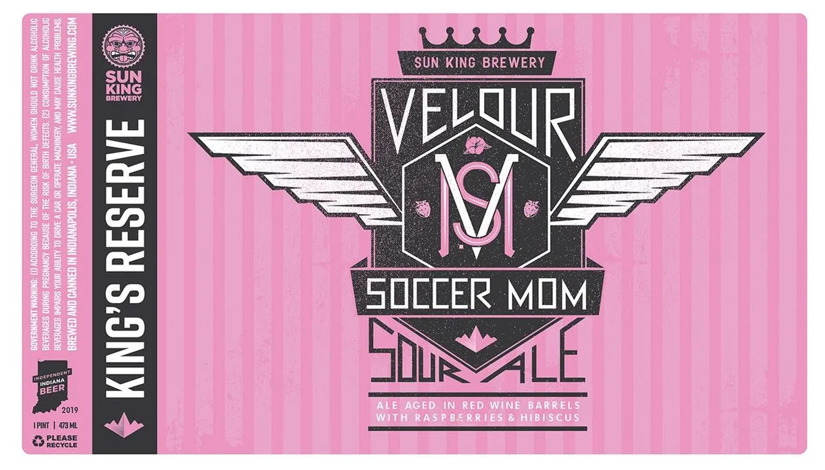 Velour Soccer Mom Sour Ale — full label as filed with TTB