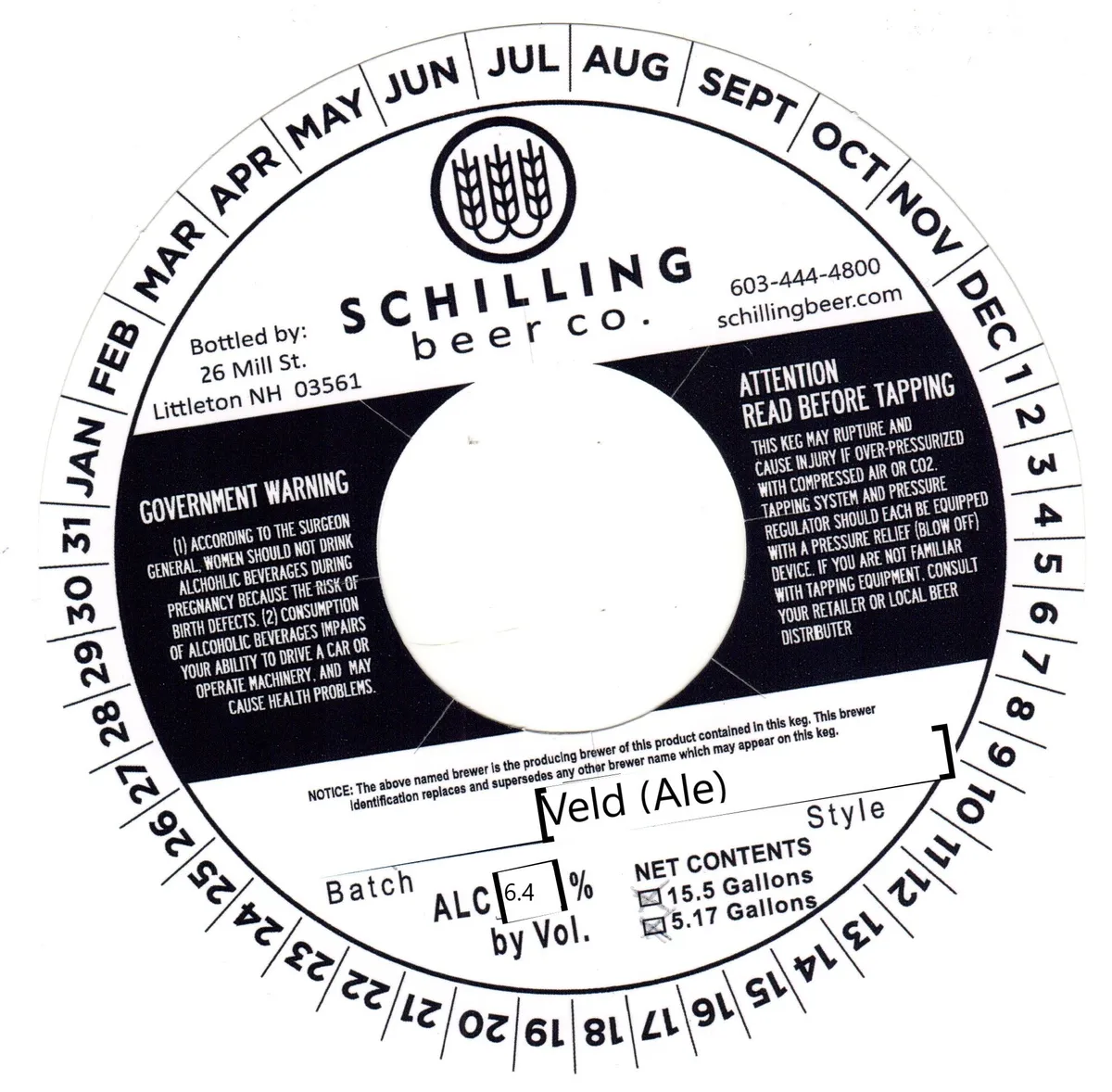 Veld — full label as filed with TTB
