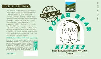Polar Bear Kisses label