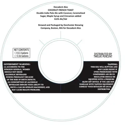 Coconut French Toast label