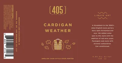 Cardigan Weather label