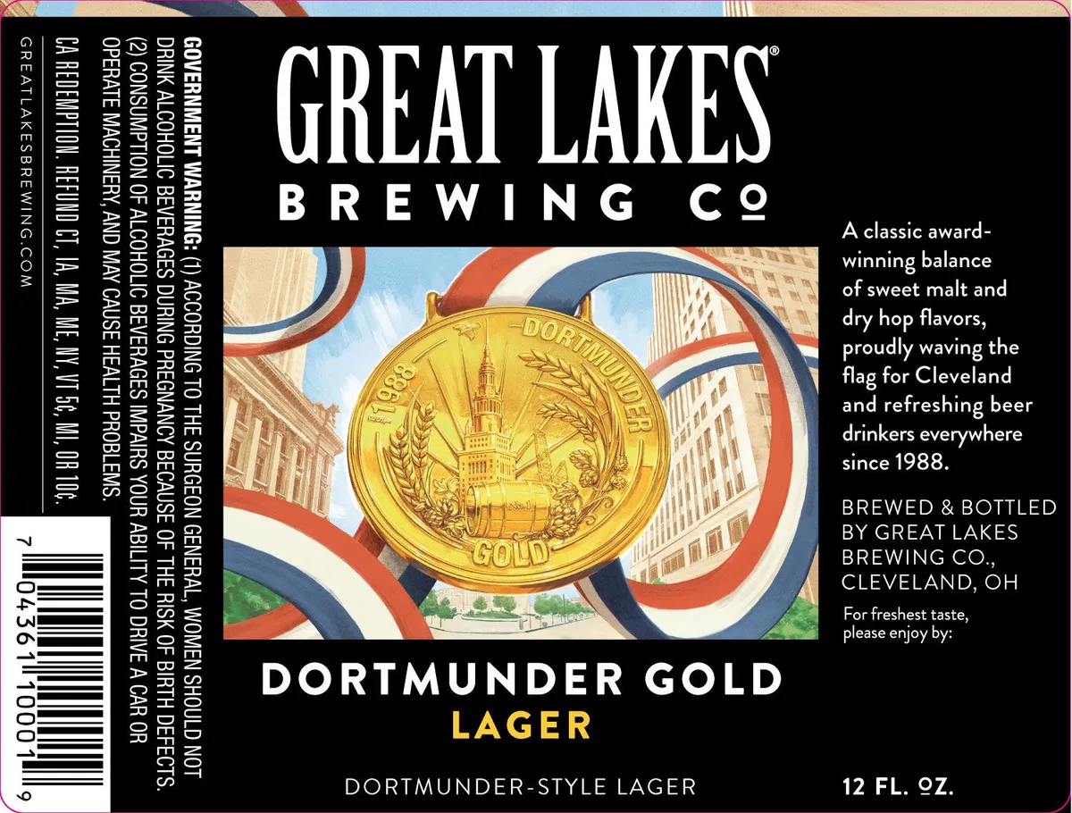 Dortmunder Gold Lager — full label as filed with TTB