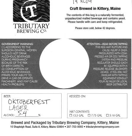 Oktoberfest Lager — full label as filed with TTB
