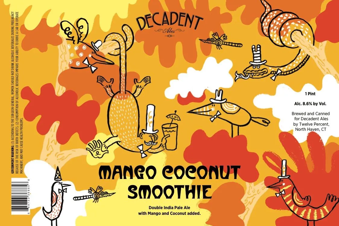 Mango Coconut Smoothie — full label as filed with TTB