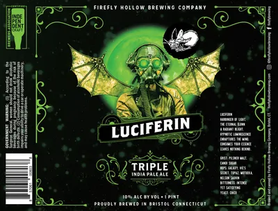 Luciferin Triple India Pale Ale label