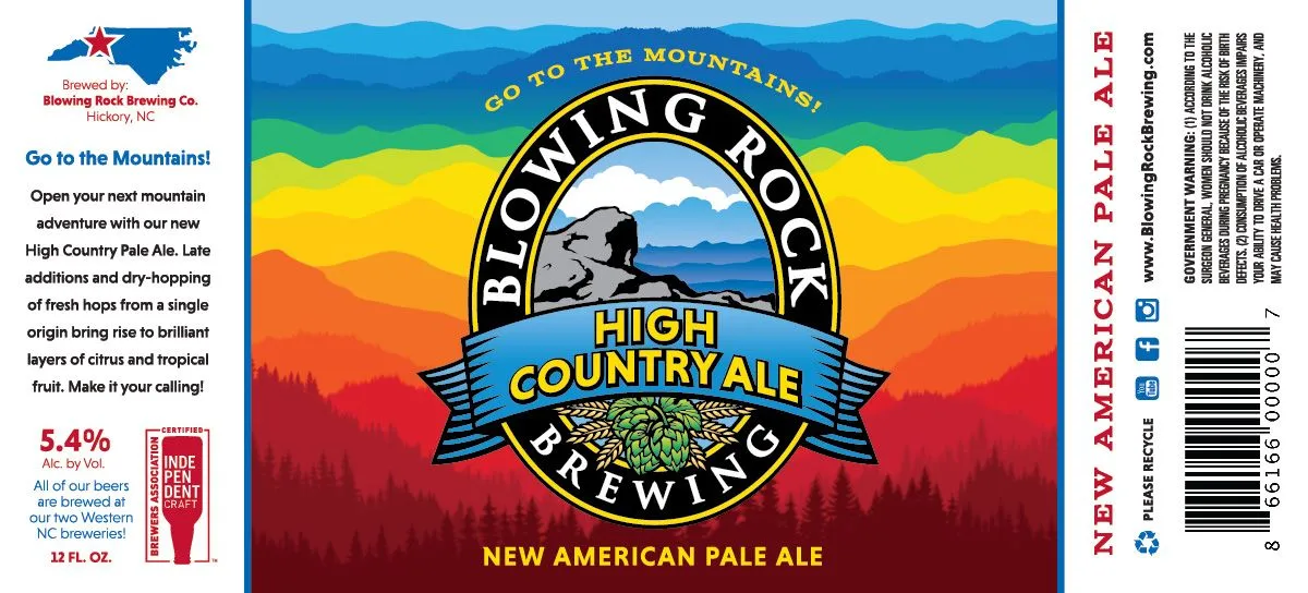 High Country Ale — full label as filed with TTB
