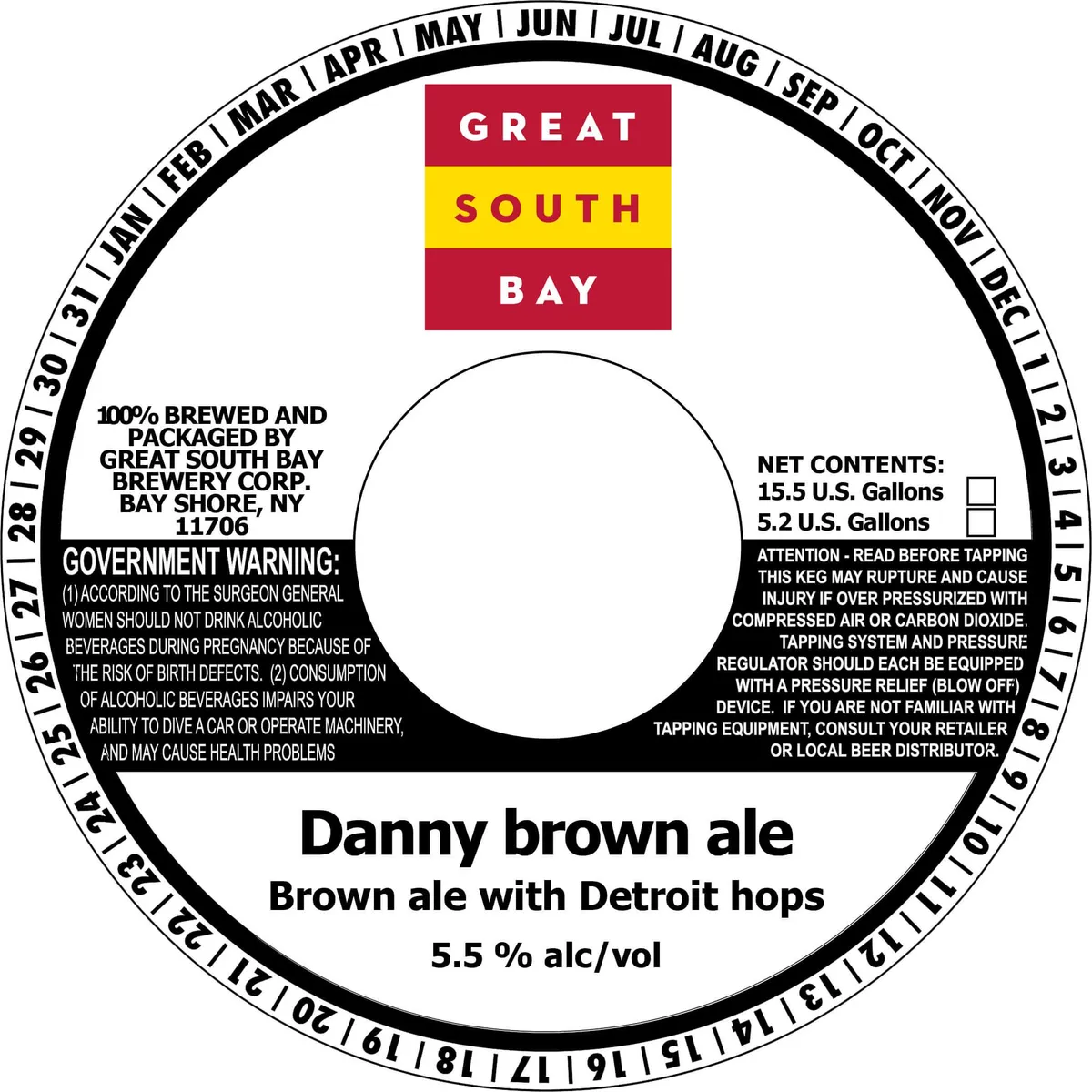 Danny Brown Ale Brown Ale with Detroit Hops — full label as filed with TTB