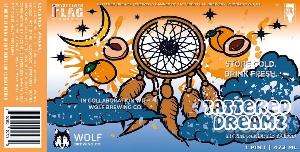 Tattered Dreamz — full label as filed with TTB