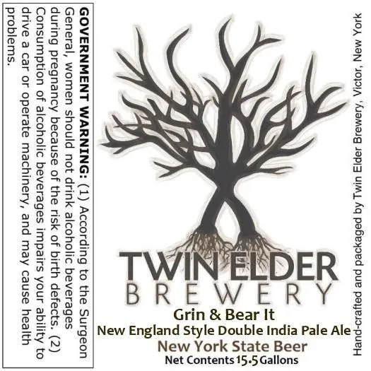 Grin & Bear It — full label as filed with TTB