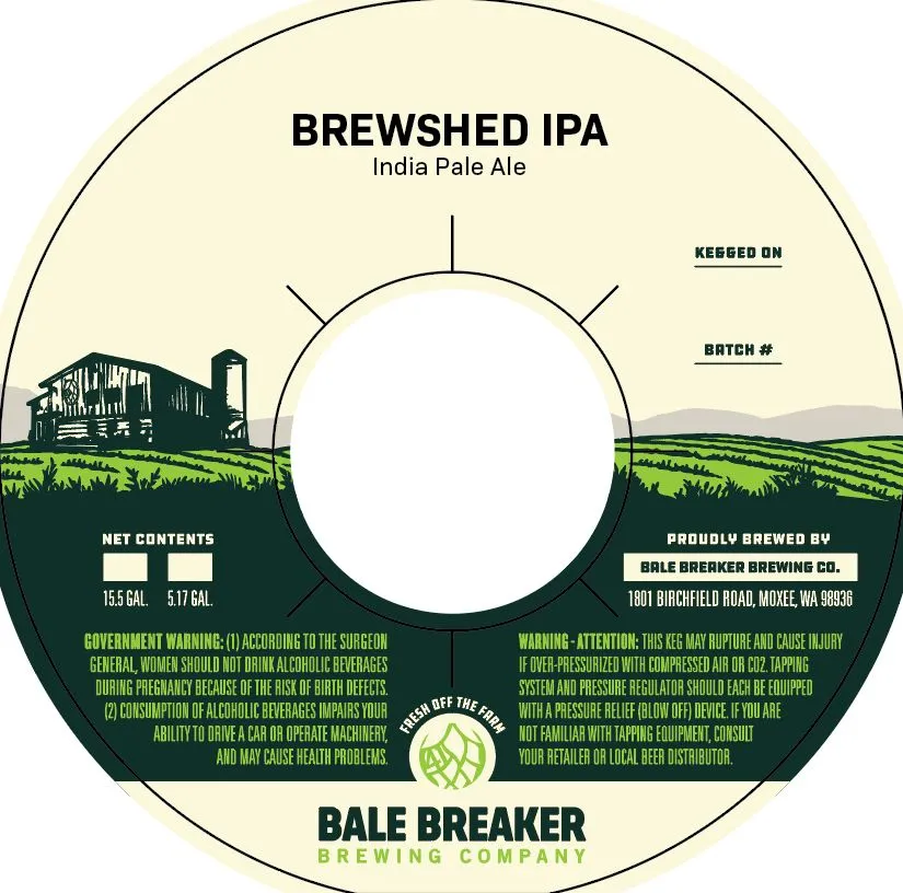Brewshed IPA — full label as filed with TTB