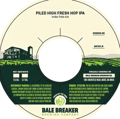 Piled High Fresh Hop IPA label