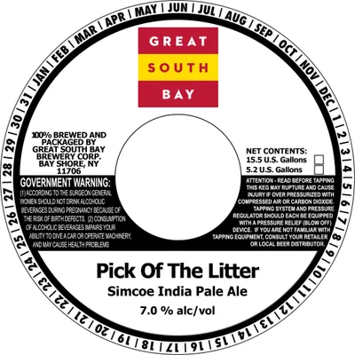 Pick Of The Litter label