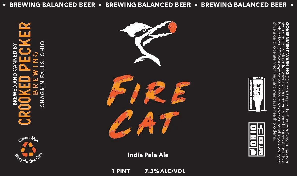 Fire Cat — full label as filed with TTB