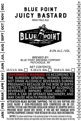 Juicy Bastard label