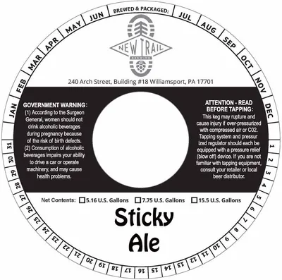 Sticky Ale label