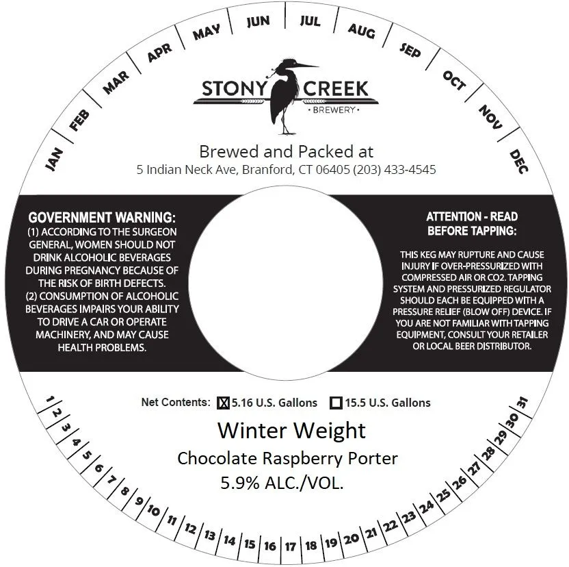 Winter Weight — full label as filed with TTB