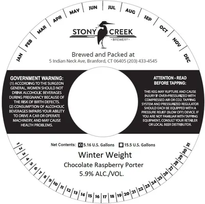 Winter Weight label