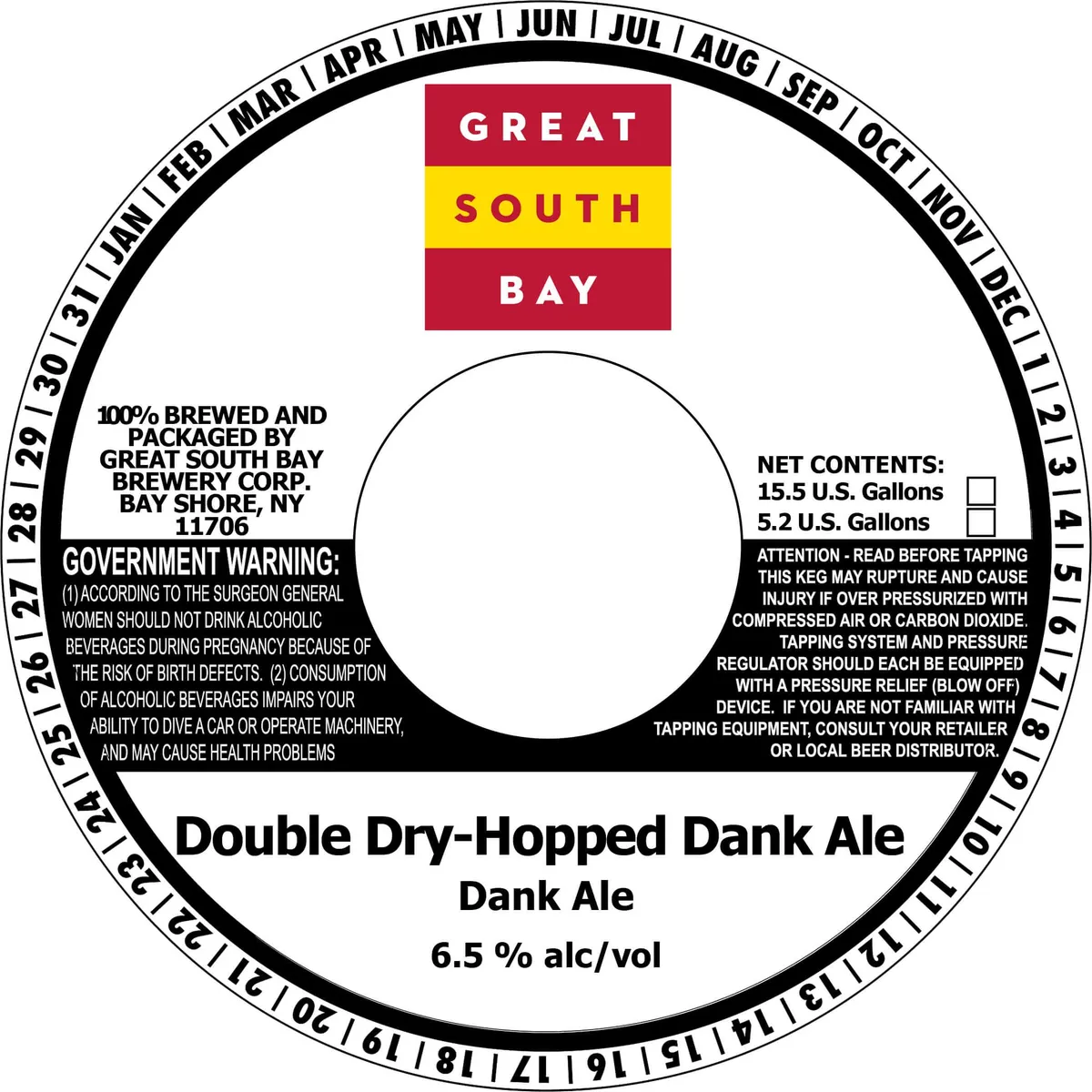 Double Dry-Hopped Dank Ale Dank Ale — full label as filed with TTB