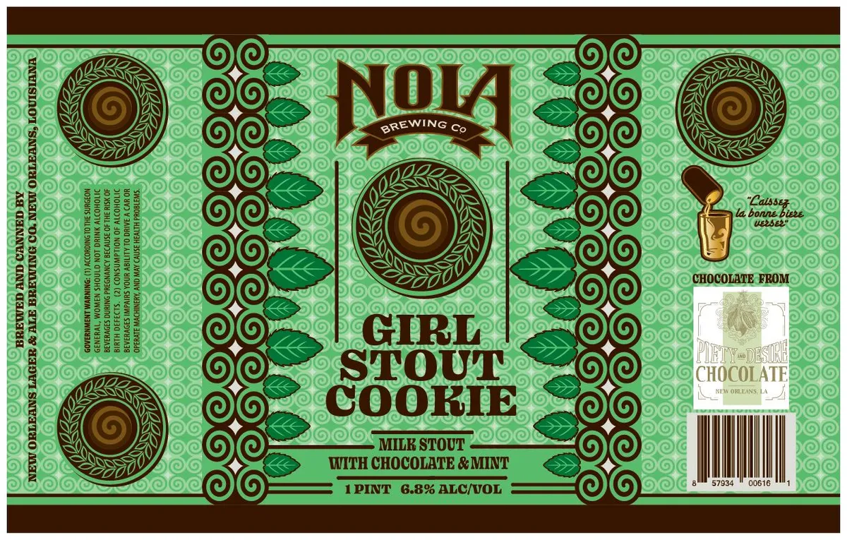 Girl Stout Cookie — full label as filed with TTB