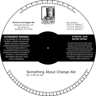 Something About Change Ale label
