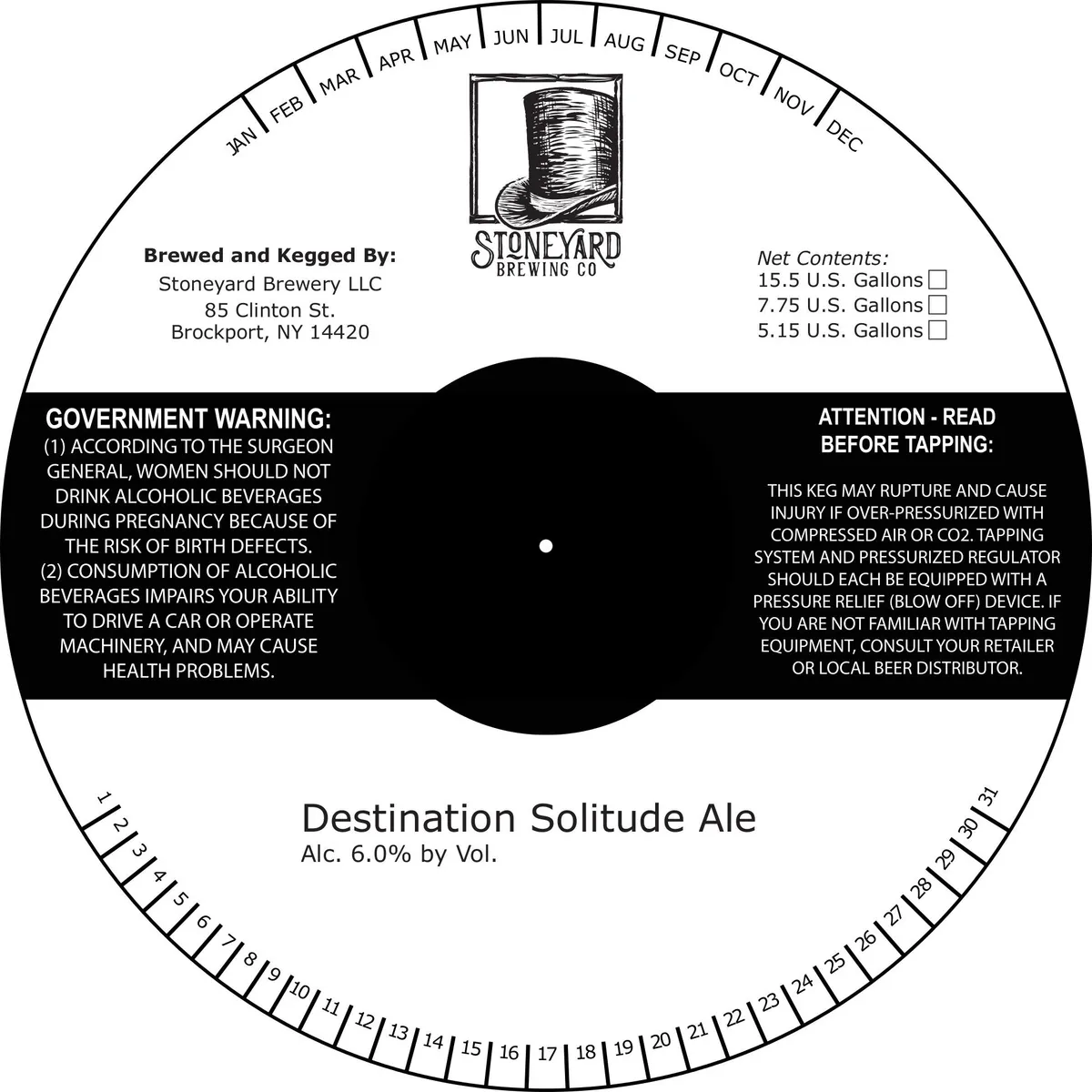 Destination Solitude Ale — full label as filed with TTB